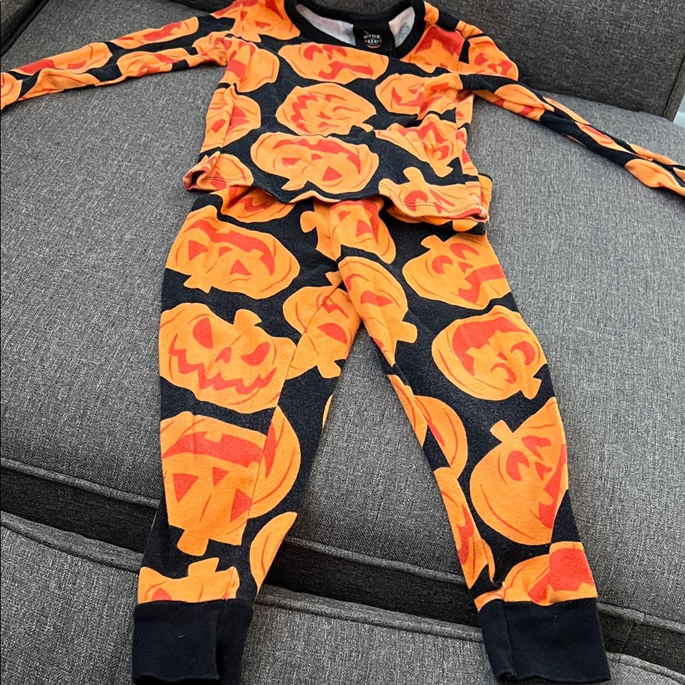 Halloween Pumpkin Pajama Set